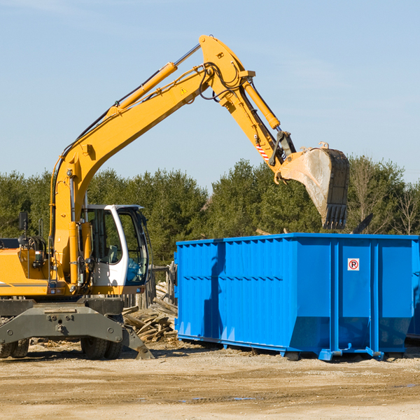 what are the rental fees for a residential dumpster in Blooming Grove Texas